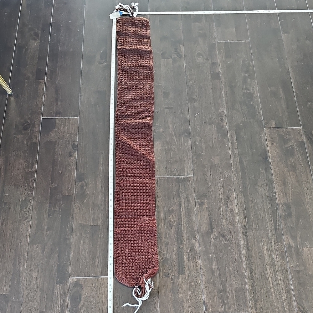 Handmade Brown Knit Scarf